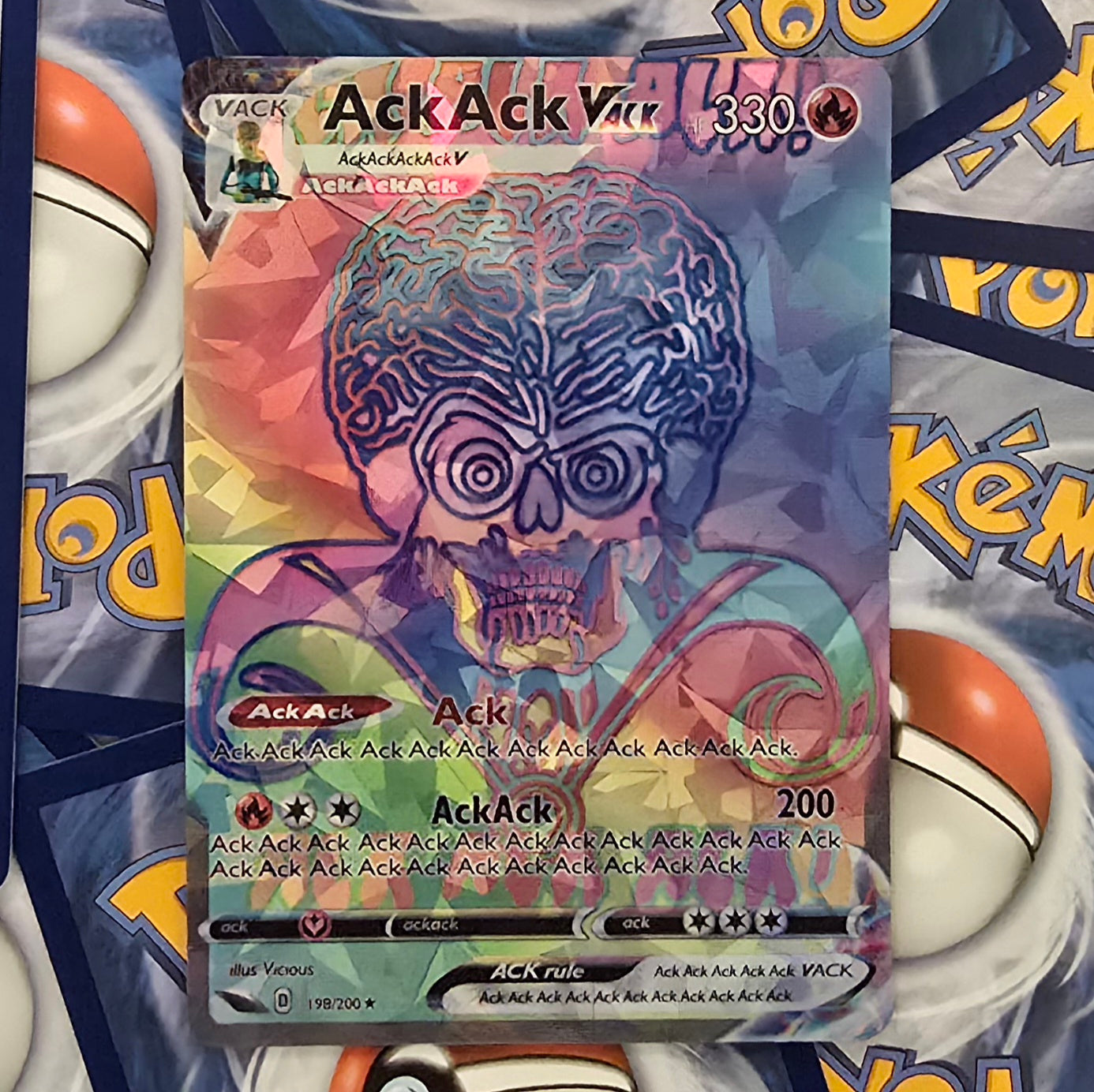 Mars Attacks Pokemon Card - ACK!!!