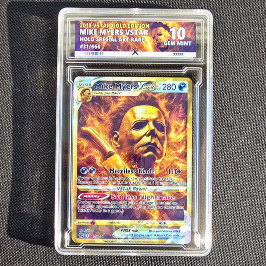 Michael Myers Pokemon Card w/ custom slab