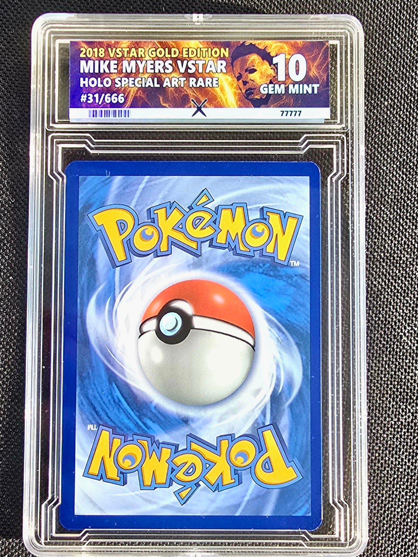 Michael Myers Pokemon Card w/ custom slab