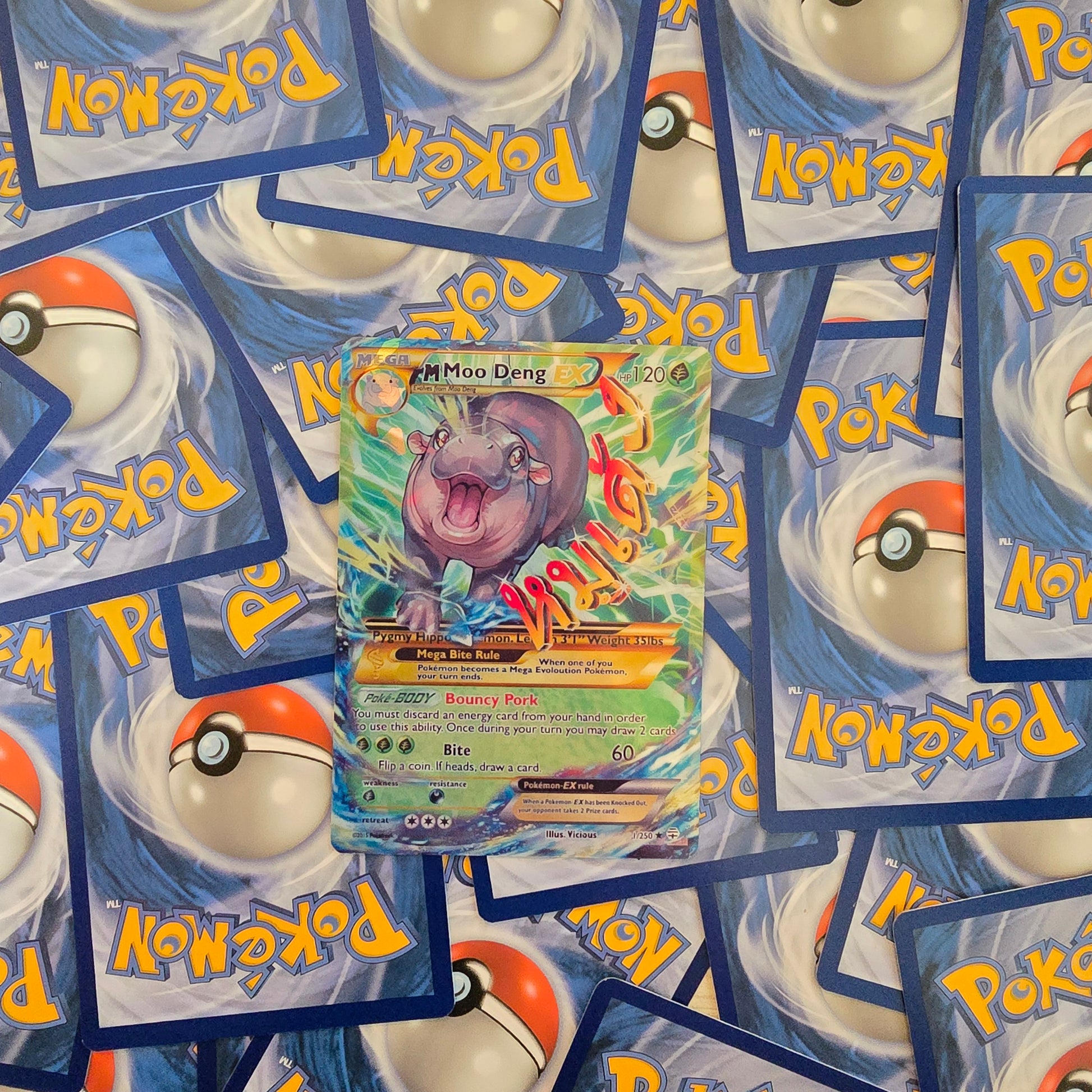Moo Deng Pokemon Card