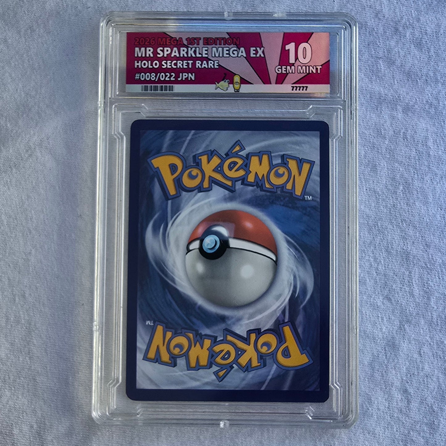 Homer Simpson w/ Custom Slab Pokemon Card