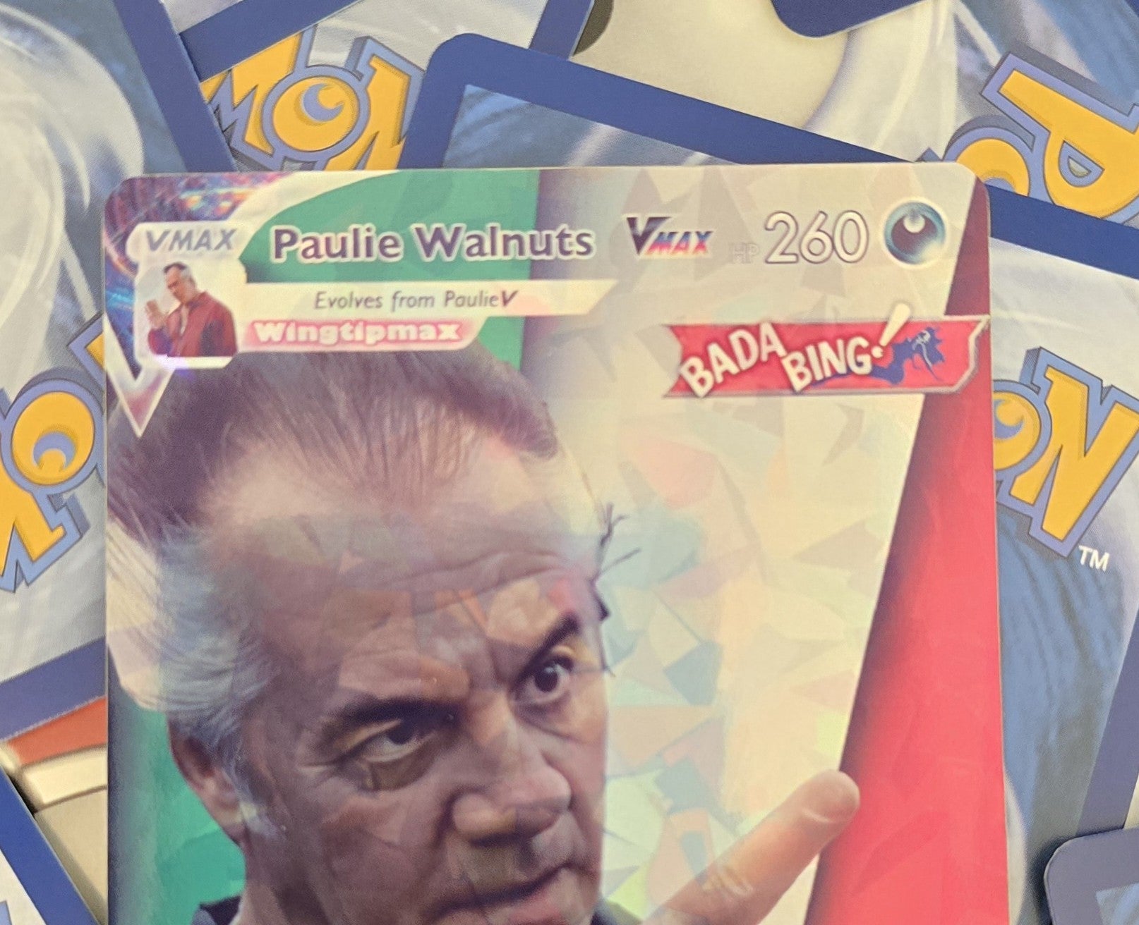 pokemon cards sopranos Paulie Walnuts Pokemon Card