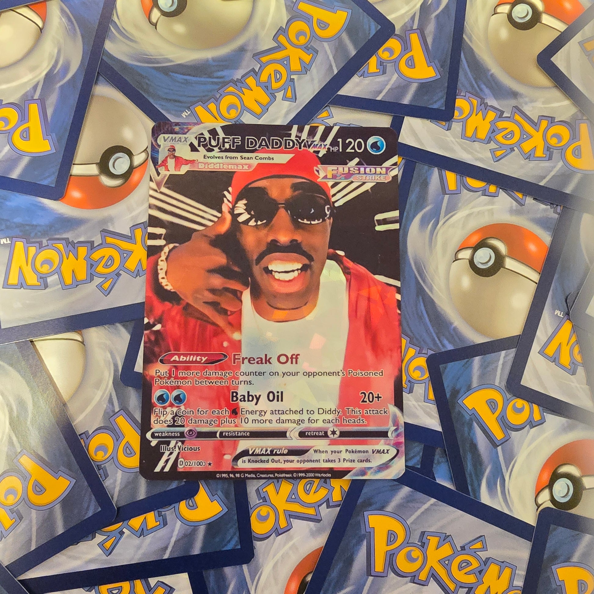 diddy pokemon card P - Puff Daddy P Diddy Pokemon Card -