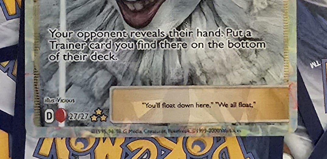 Pennywise Pokemon Trainer Card - IT