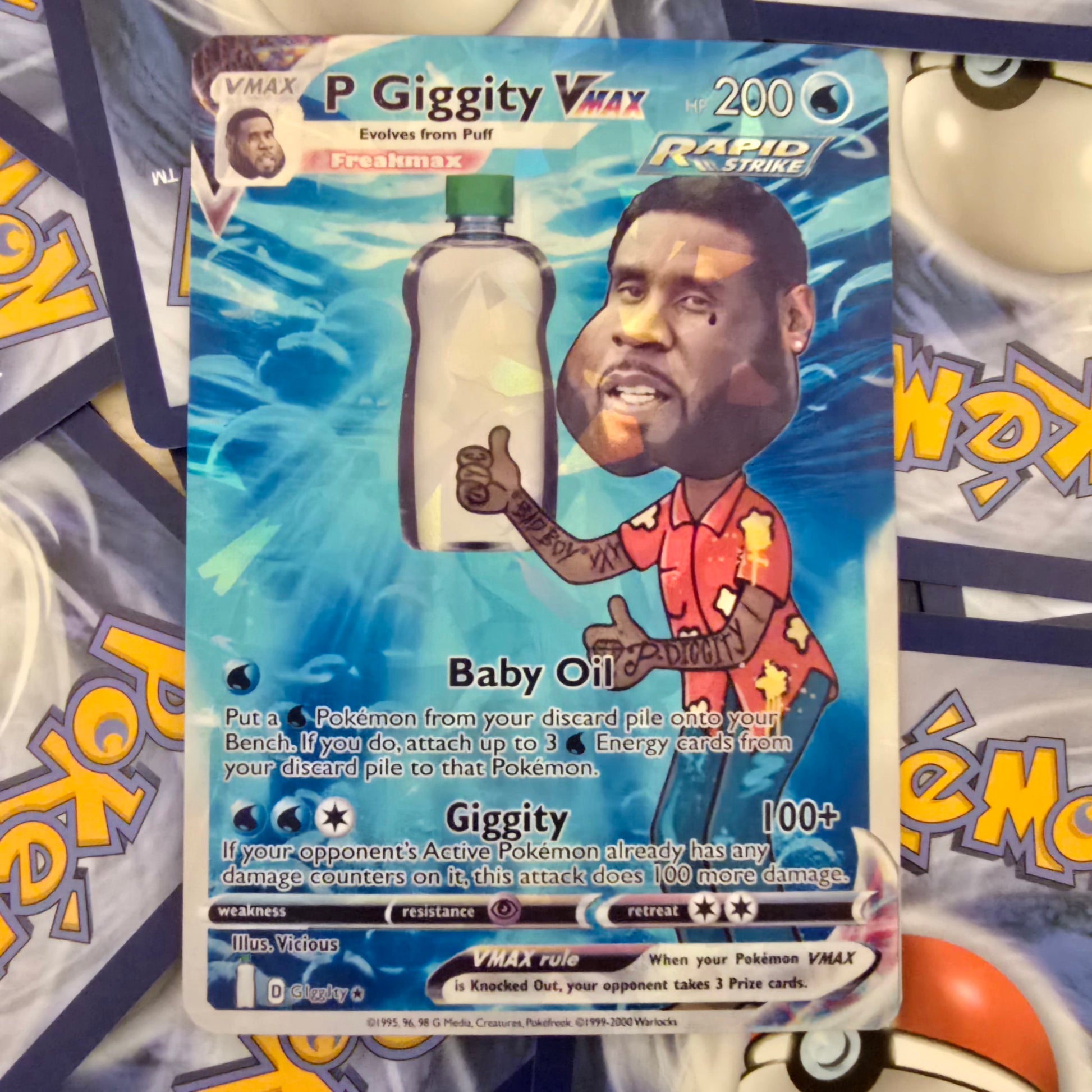 p diddy pokemon card P Giggity Pokemon Card - Puff Daddy