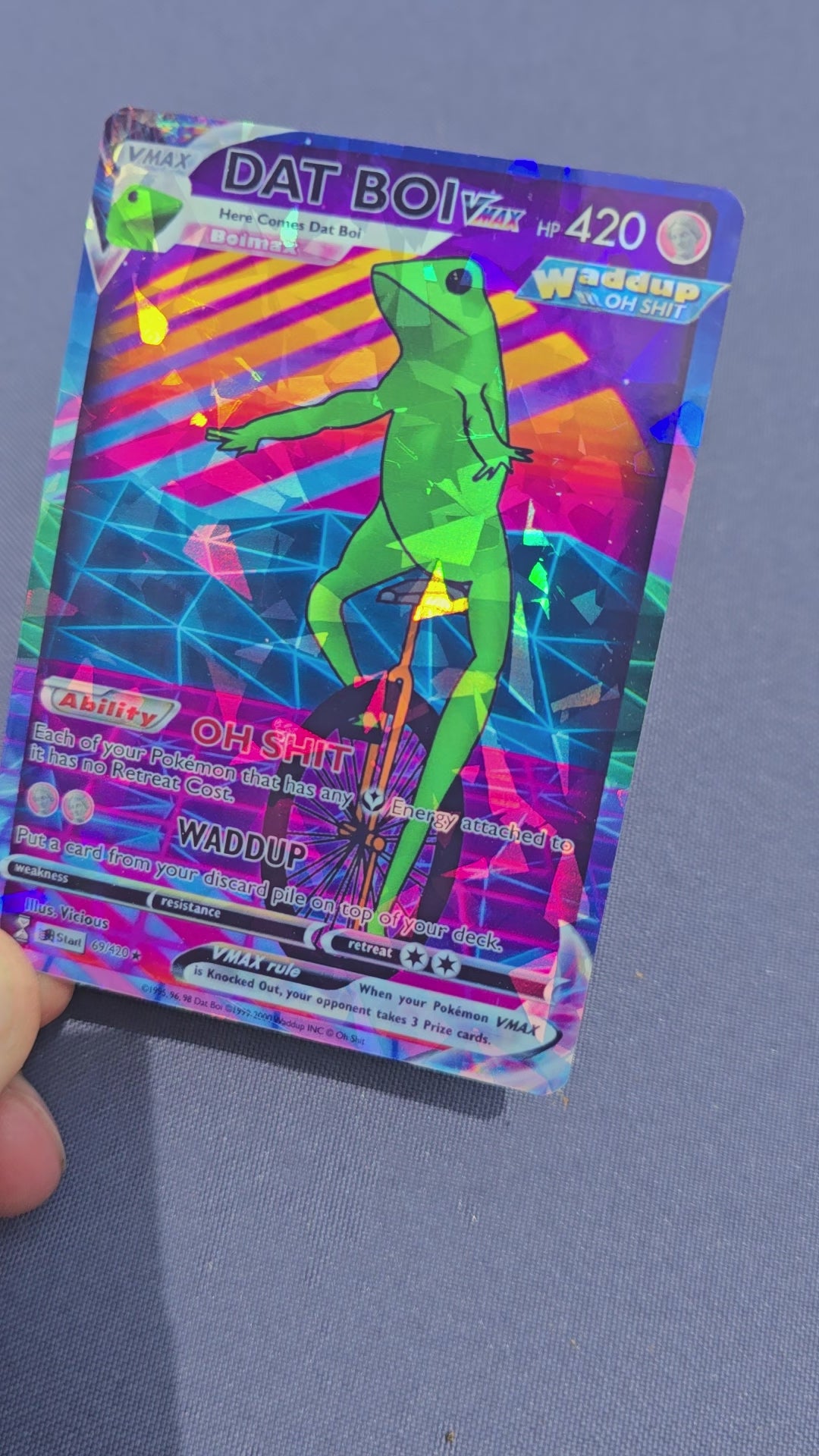 Dat Boi Meme Pokemon Card