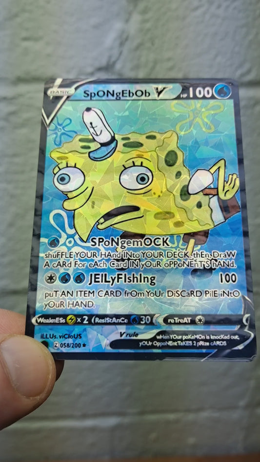 SpongeBob SquarePants Pokemon Card