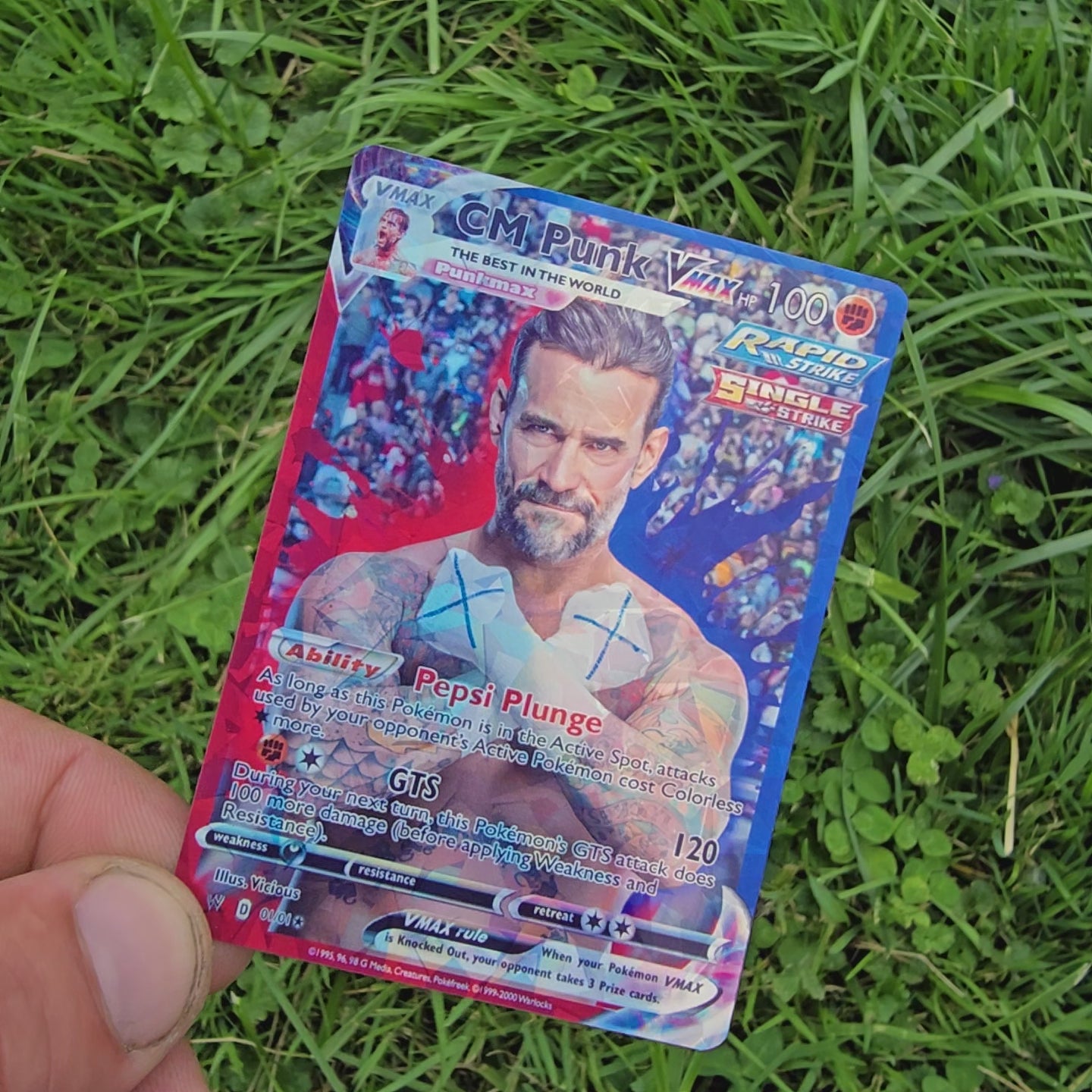 CM Punk Pokemon Card