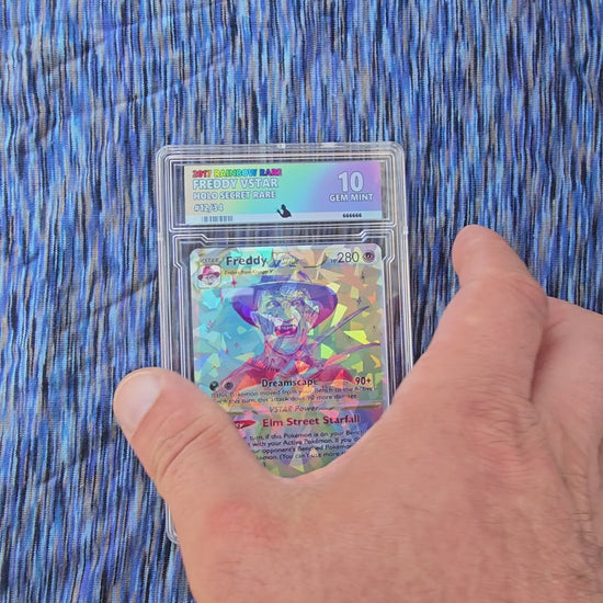 Freddy Krueger w/ Custom Slab Pokemon Card