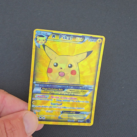 Surprised Pikachu Pokemon Card