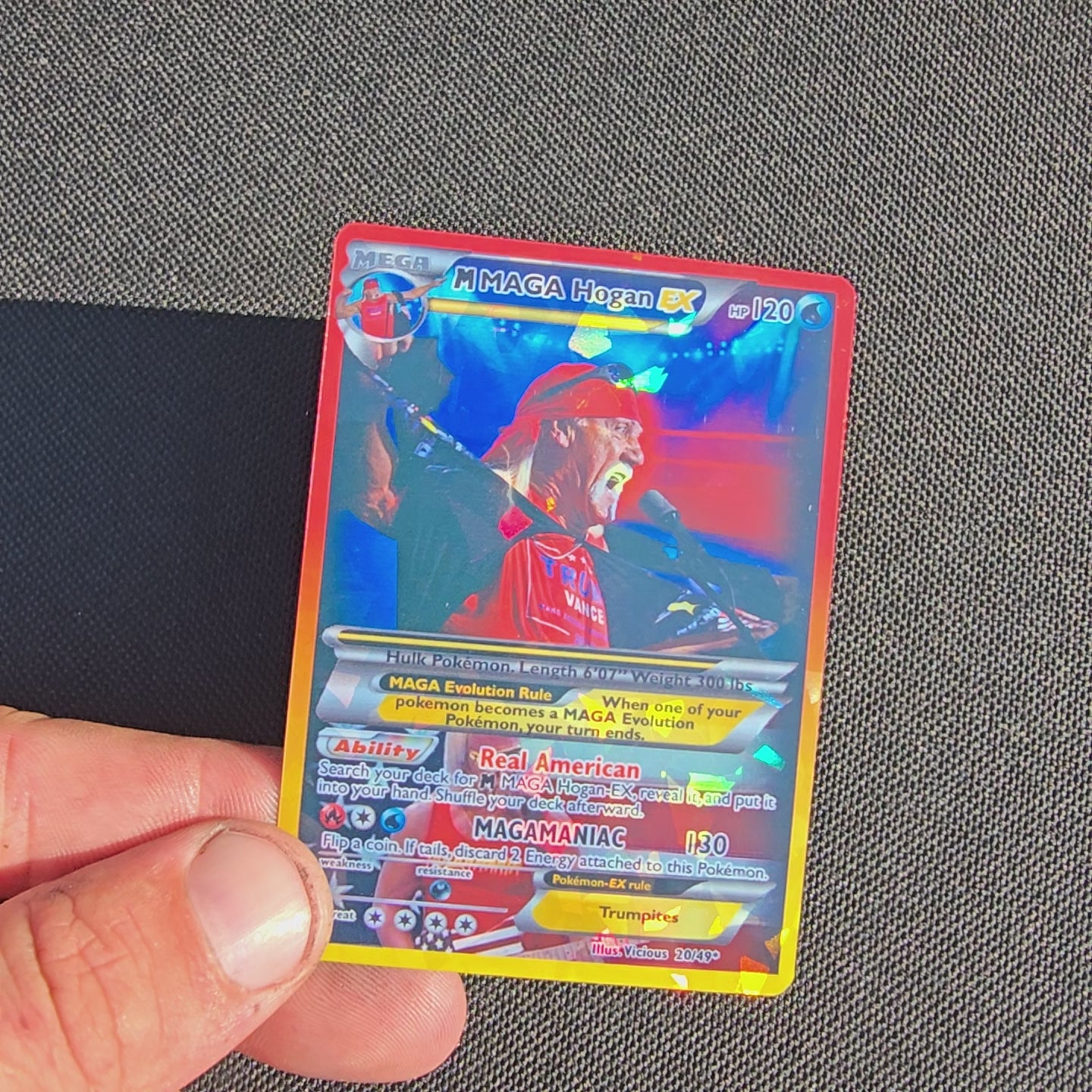 Hulk Hogan Pokemon Card
