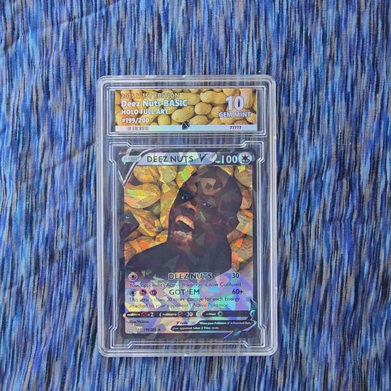 Deez Nuts Meme Pokemon Card - custom slab