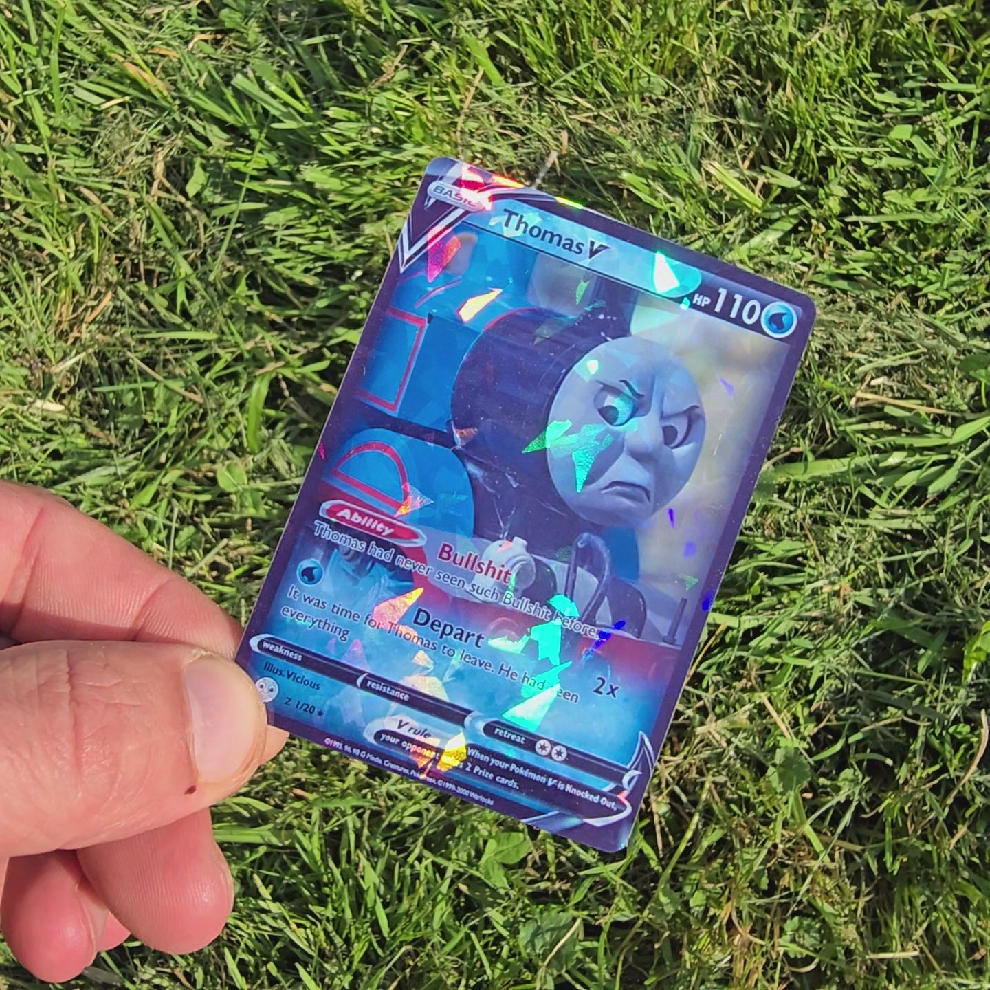 Thomas The Train Pokemon Card