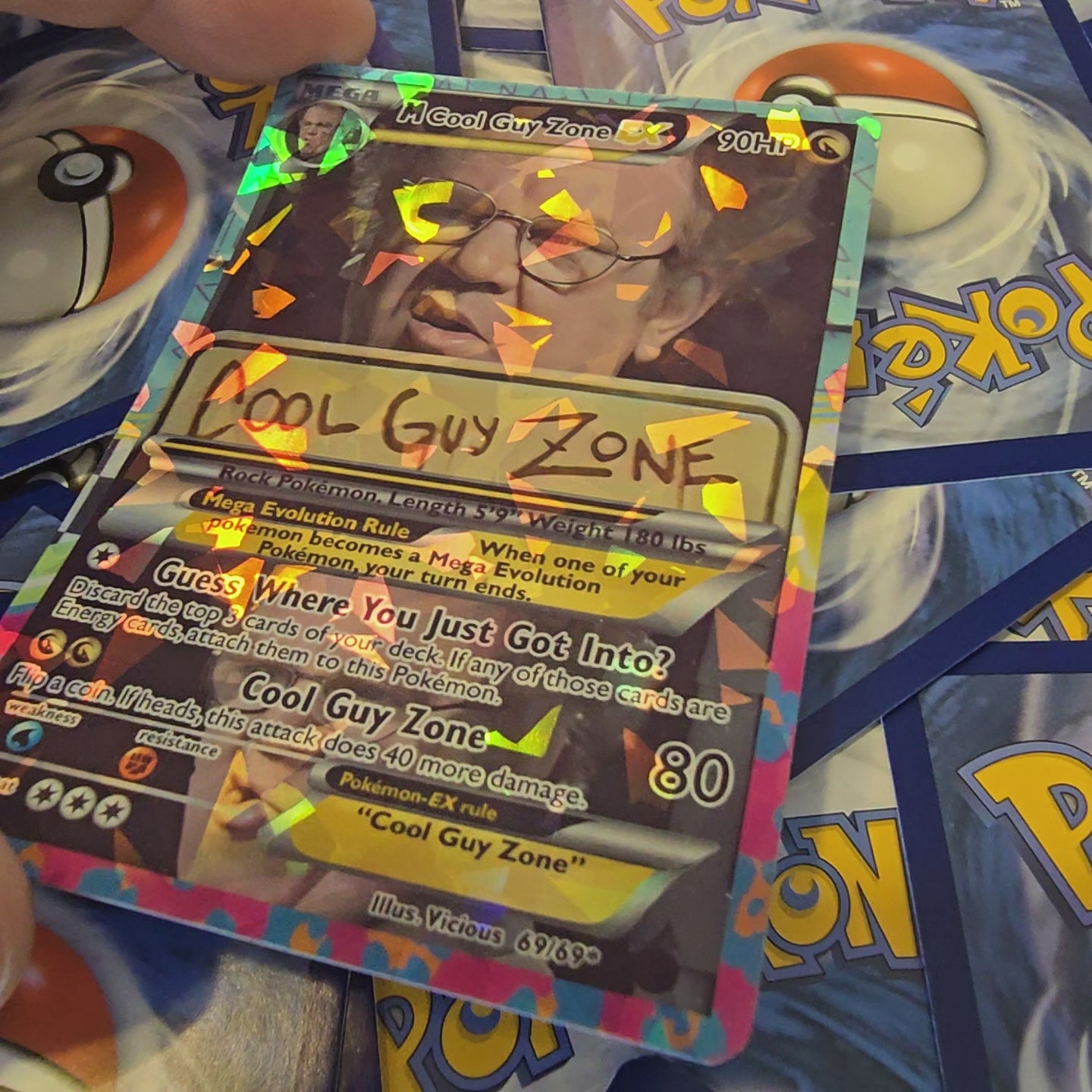 Cool Guy Zone Pokemon Card - Meme