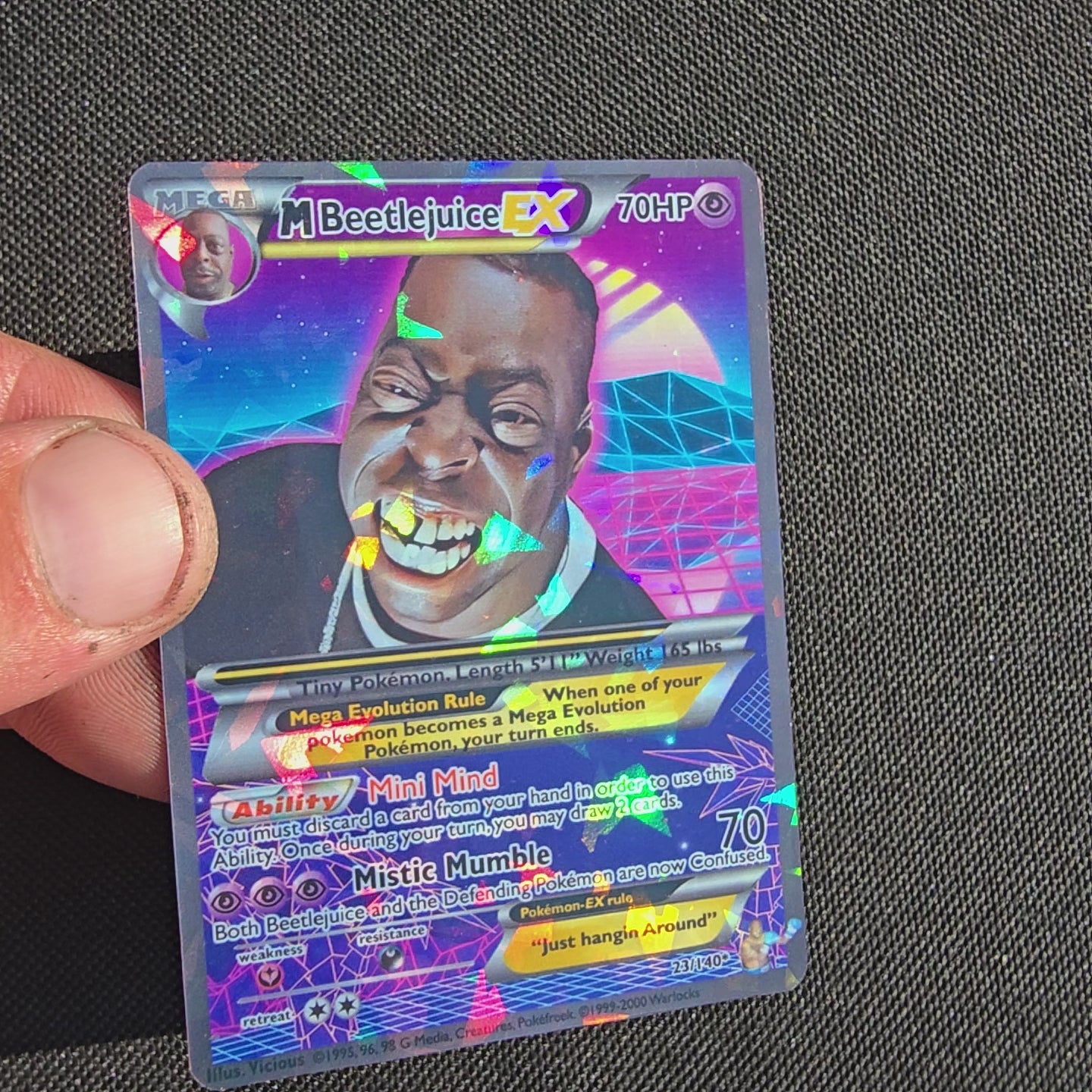Beetlejuice Pokemon Card - Howard Stern Show - Just Hangin Around