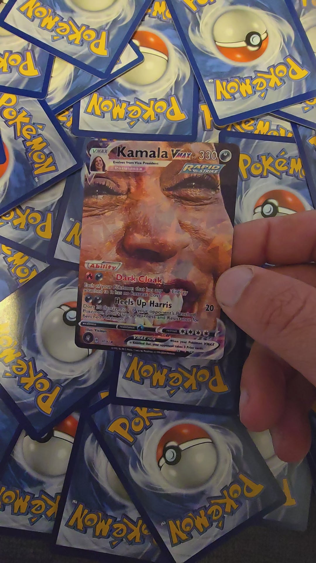 Kamala Harris Pokemon Card