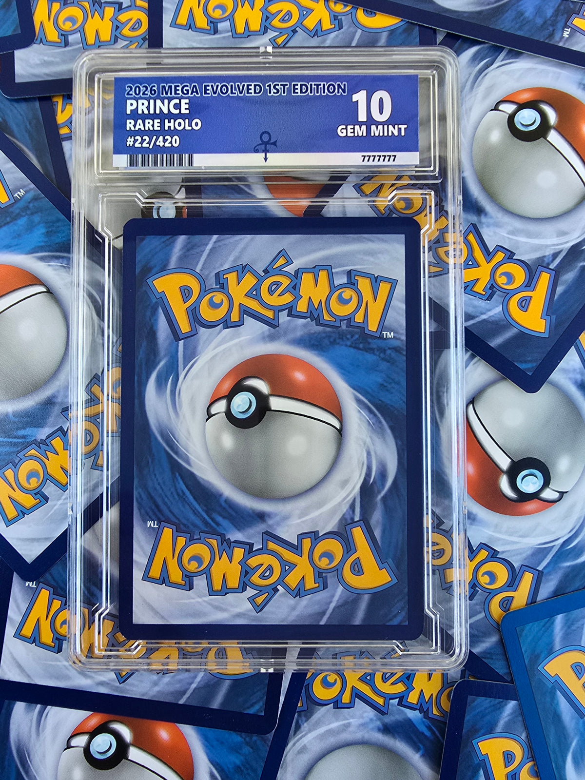 Prince With Custom Slab Pokemon Card 