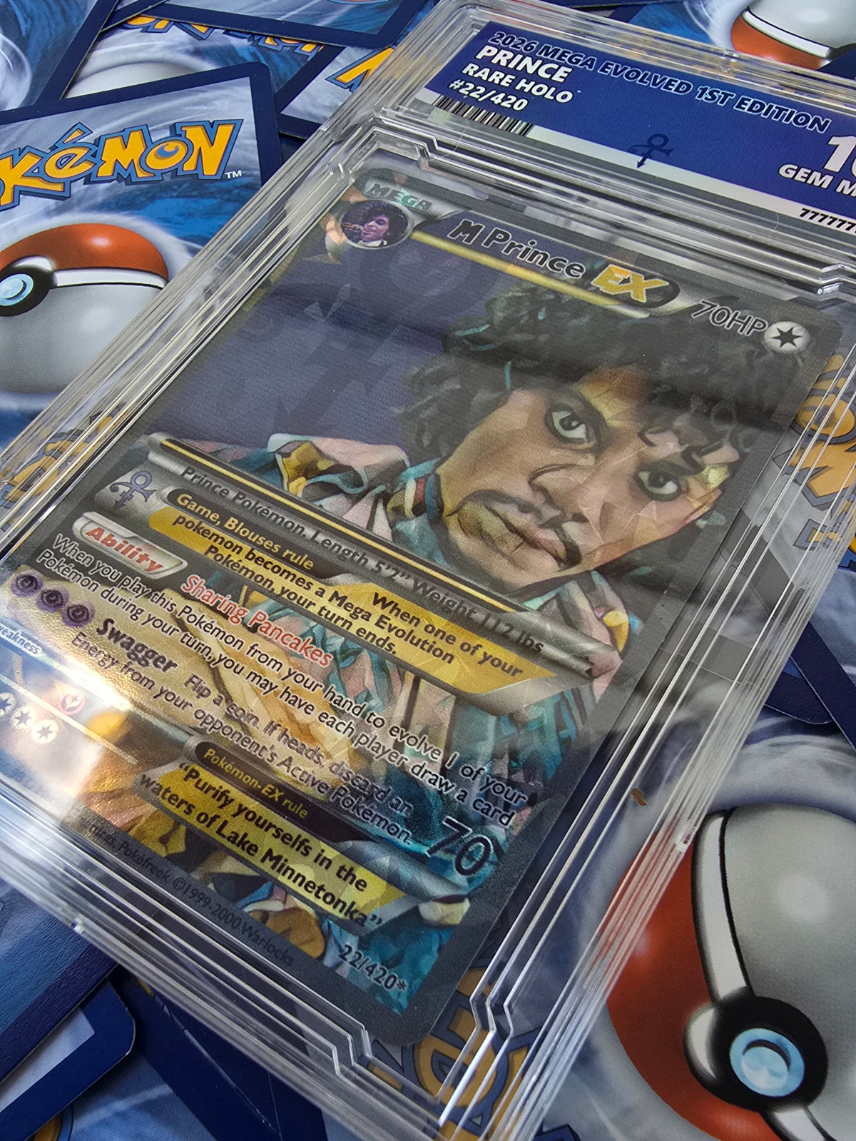 Prince With Custom Slab Pokemon Card 