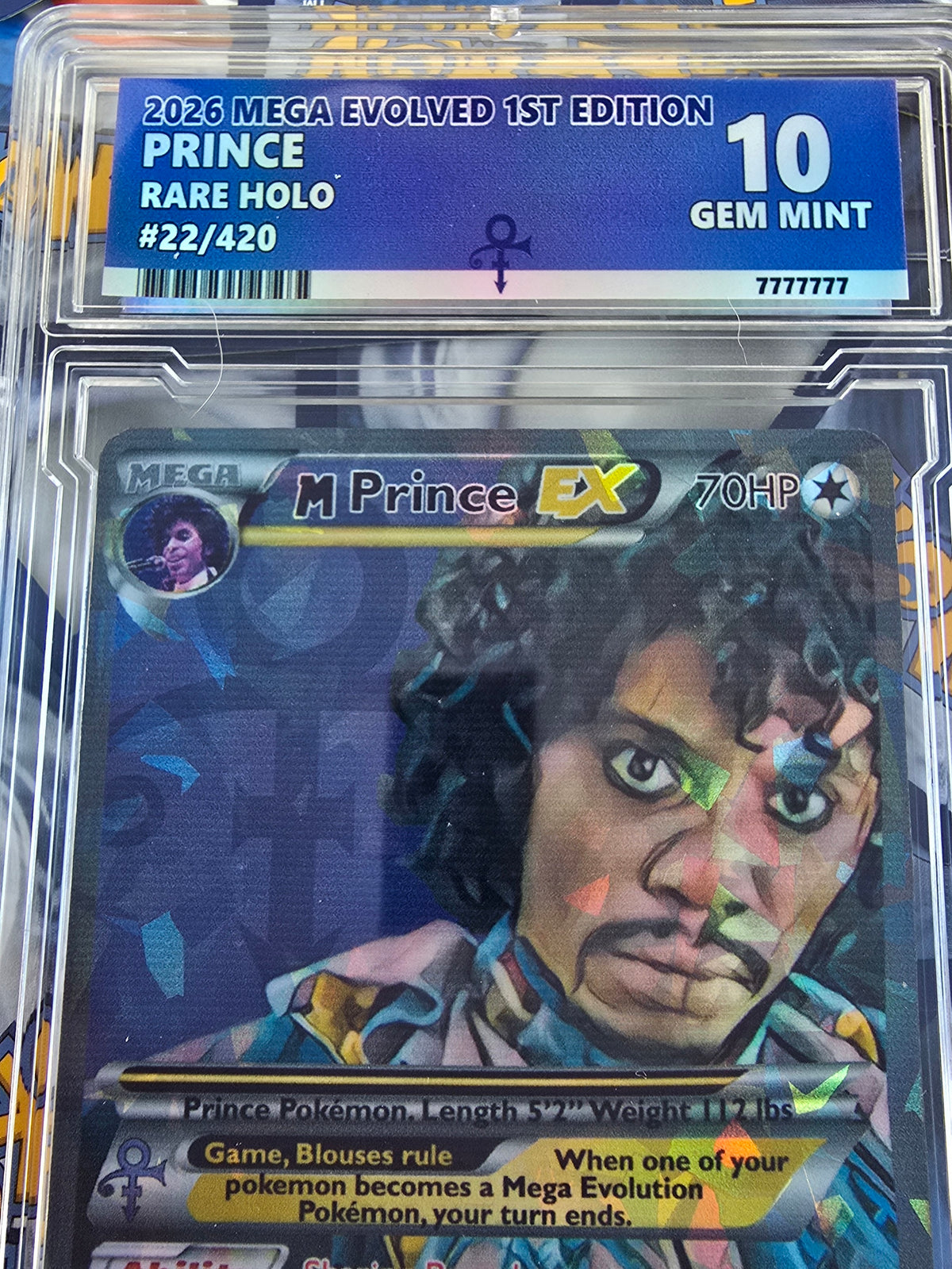 Prince With Custom Slab Pokemon Card 