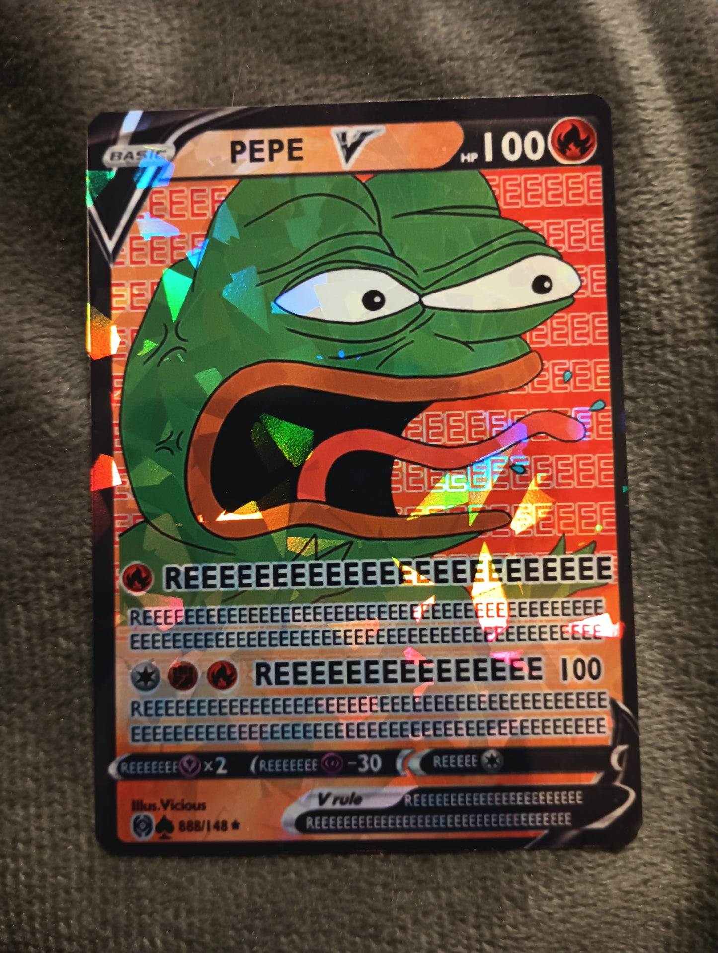 Pepe the frog - Reee Pokemon Card