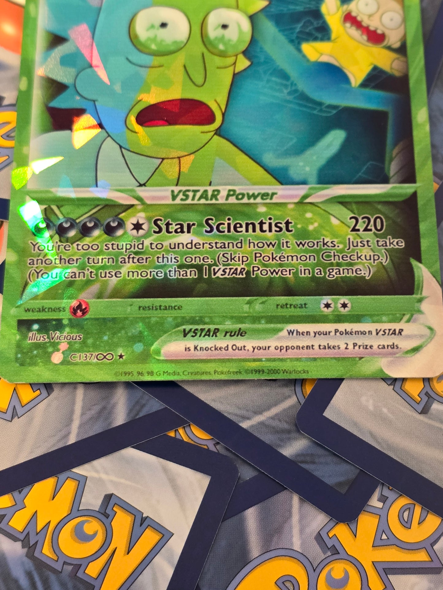 Rick C-137 Pokemon Card - Rick And Morty