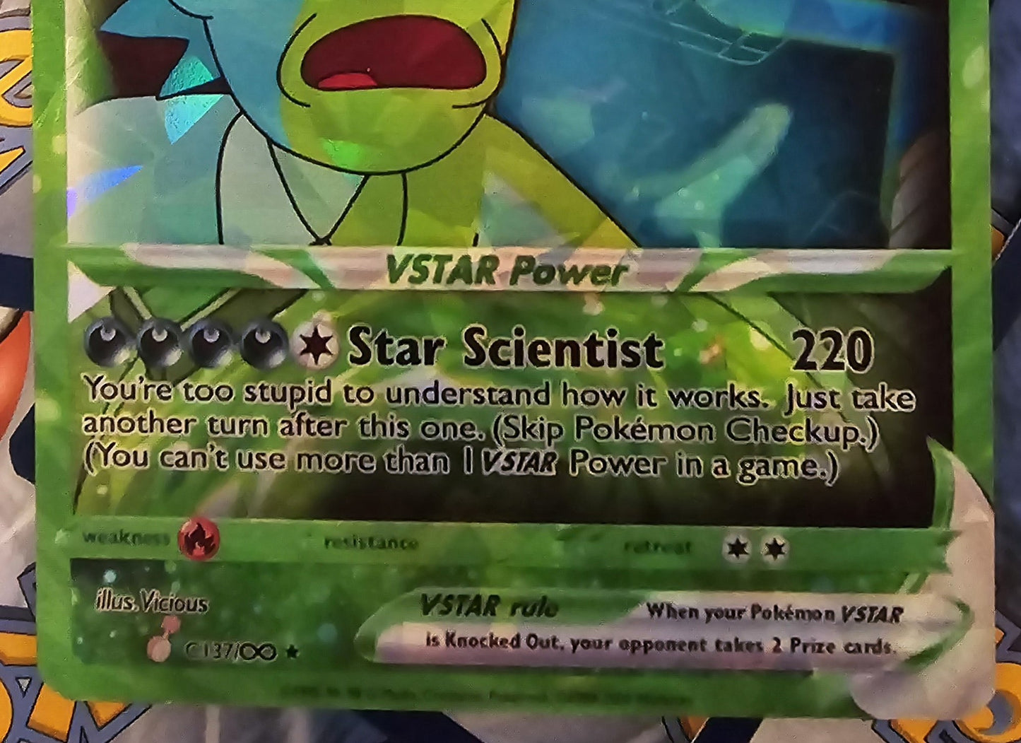 Rick C-137 Pokemon Card - Rick And Morty