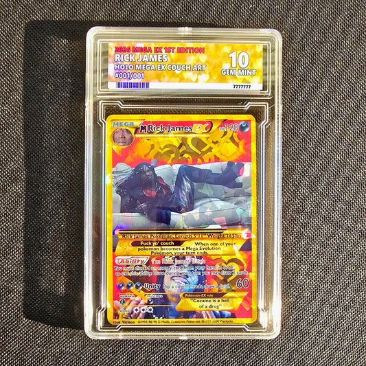 Rick James Pokemon Card with custom slab - Chappelle