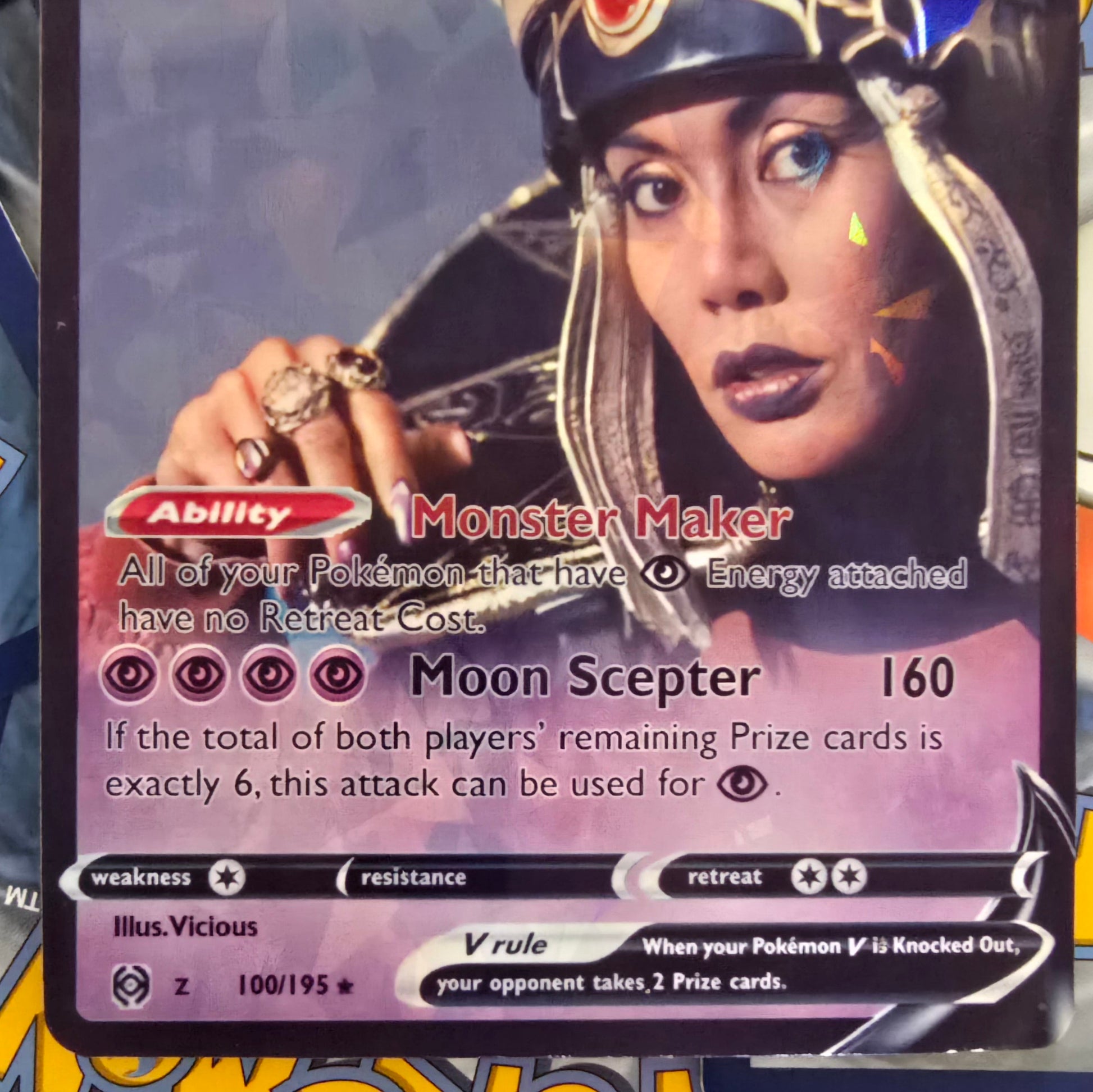 Rita Repulsa Pokemon Card - Power Rangers