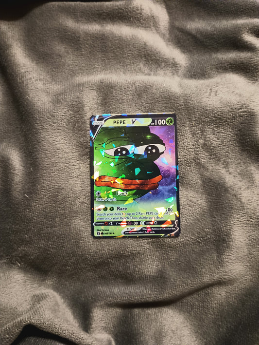 Pepe the frog - Sad Frog Pokemon Card
