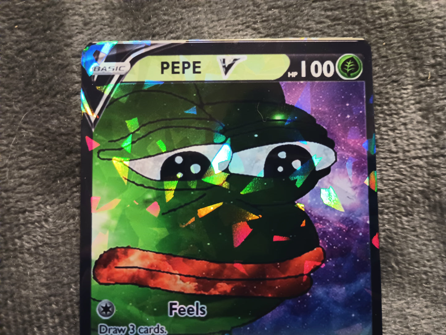 Pepe the frog - Sad Frog Pokemon Card