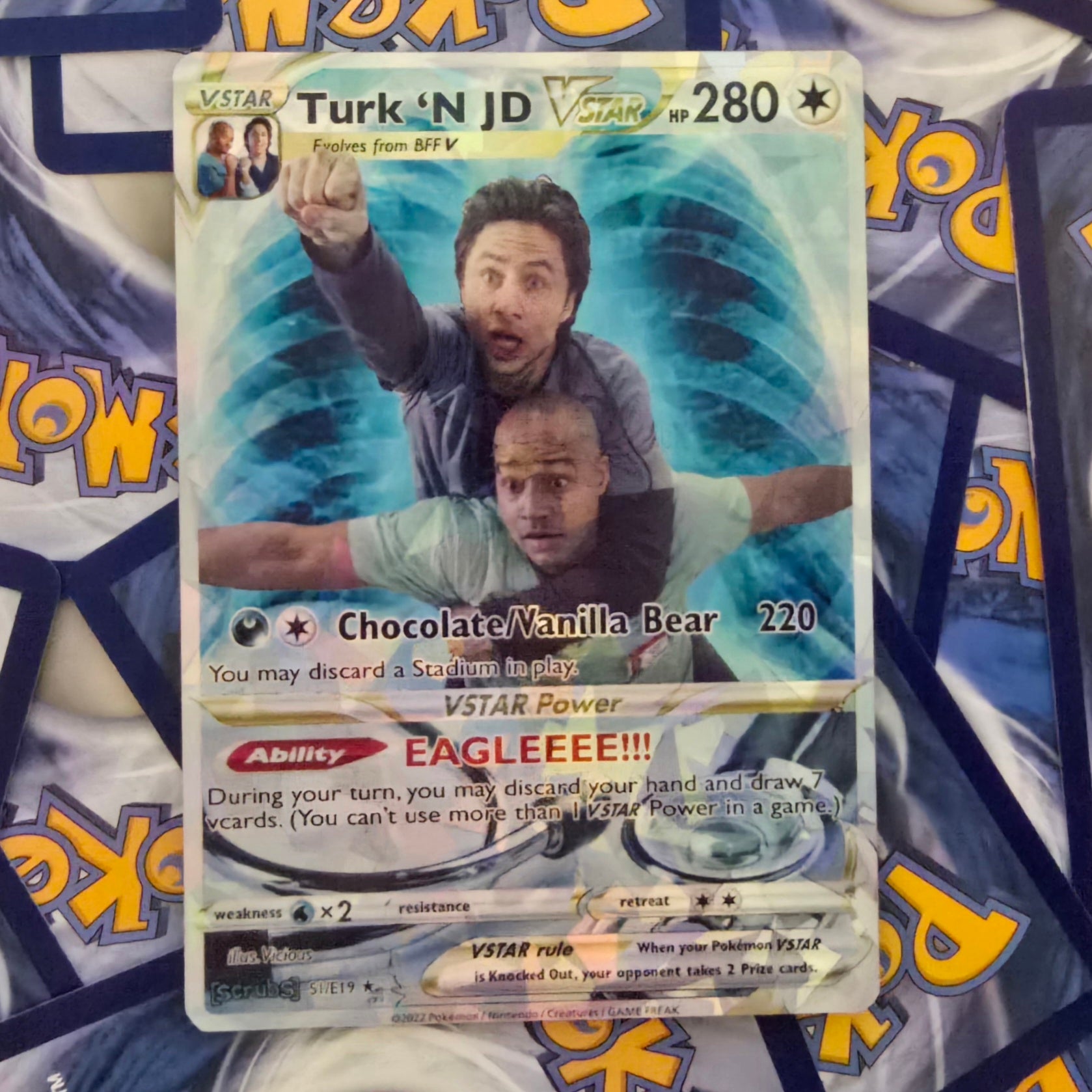 Turk and JD Pokemon Card - Scrubs