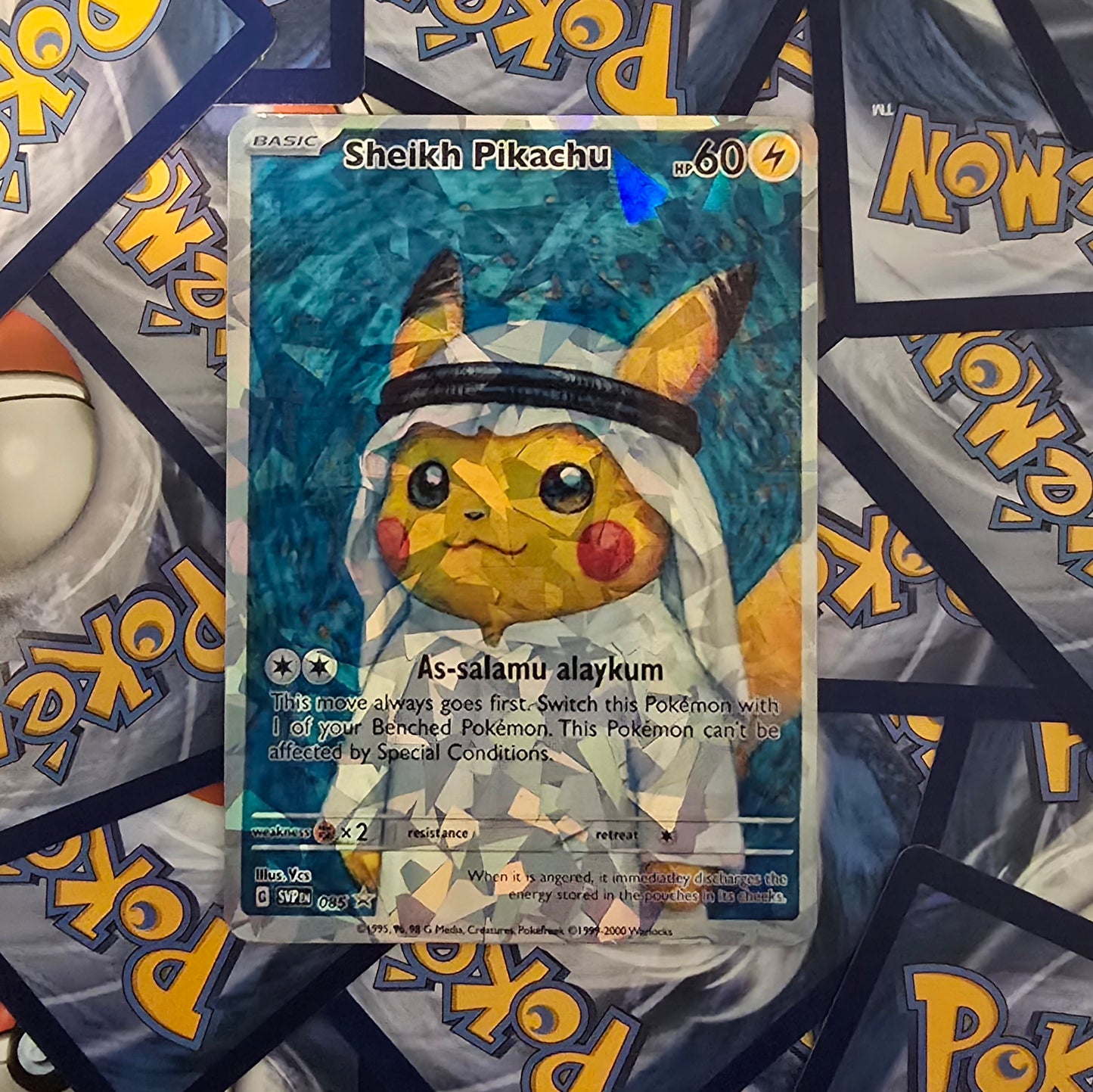 Sheikh Pikachu Pokemon Card