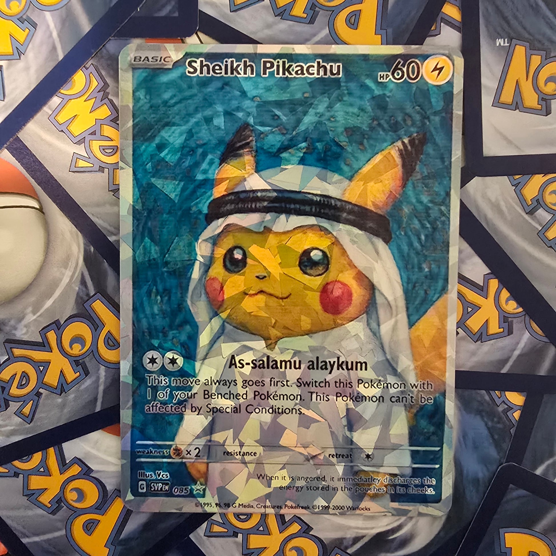Sheikh Pikachu Pokemon Card
