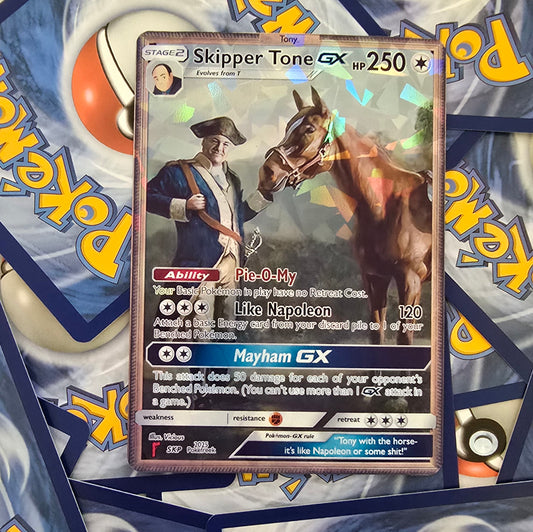 Tony Soprano Pokemon Card - Skipper Tone - Tony and Horse Painting
