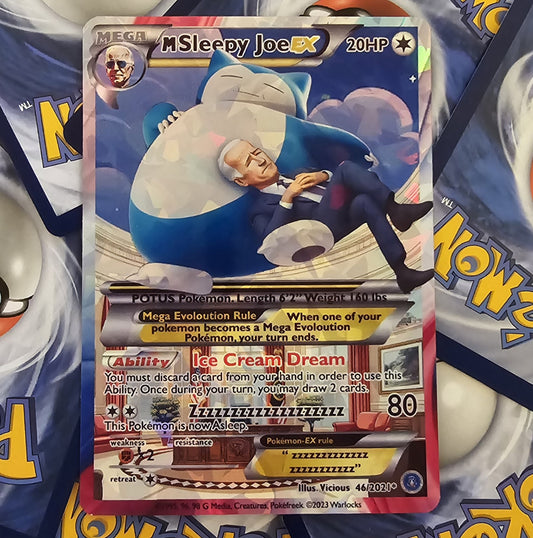 Sleepy Joe And Snorlax Pokemon Card