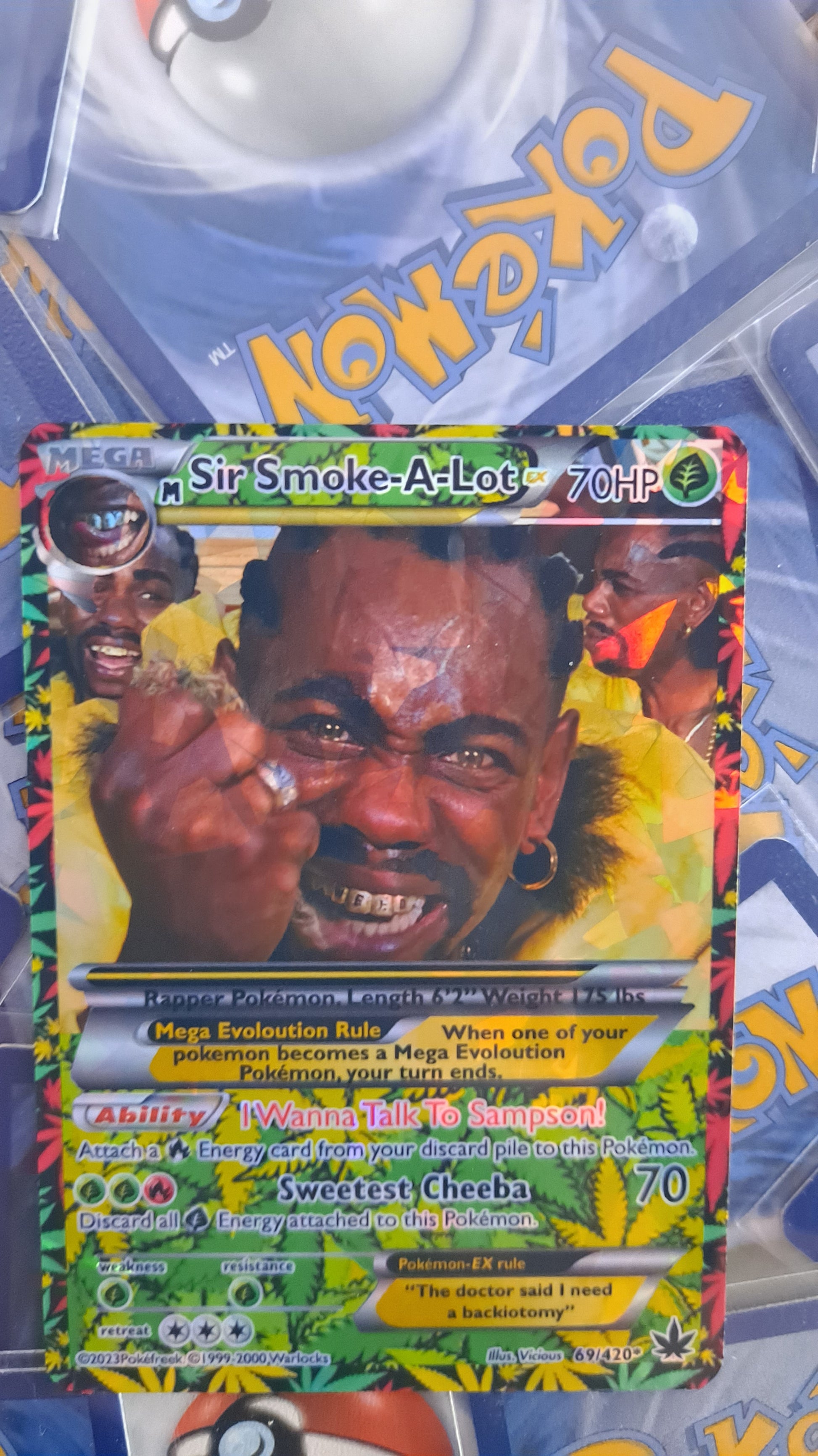 rapper pokemon cards Sir Smoke-A-Lot Pokemon Card