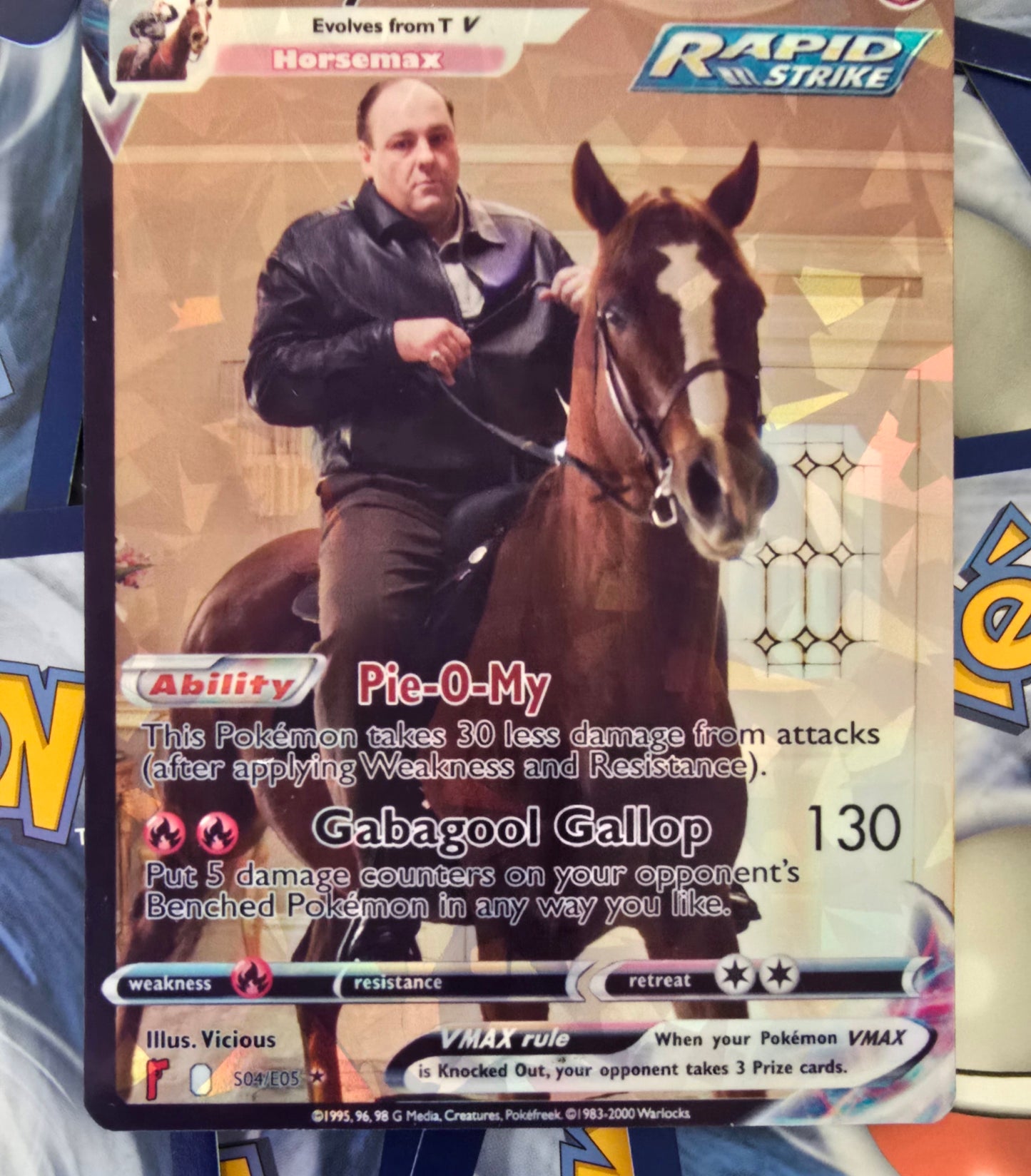 Tony Soprano Pokemon Card - Trotter Tone - Tony Soprano on Pie-o-my