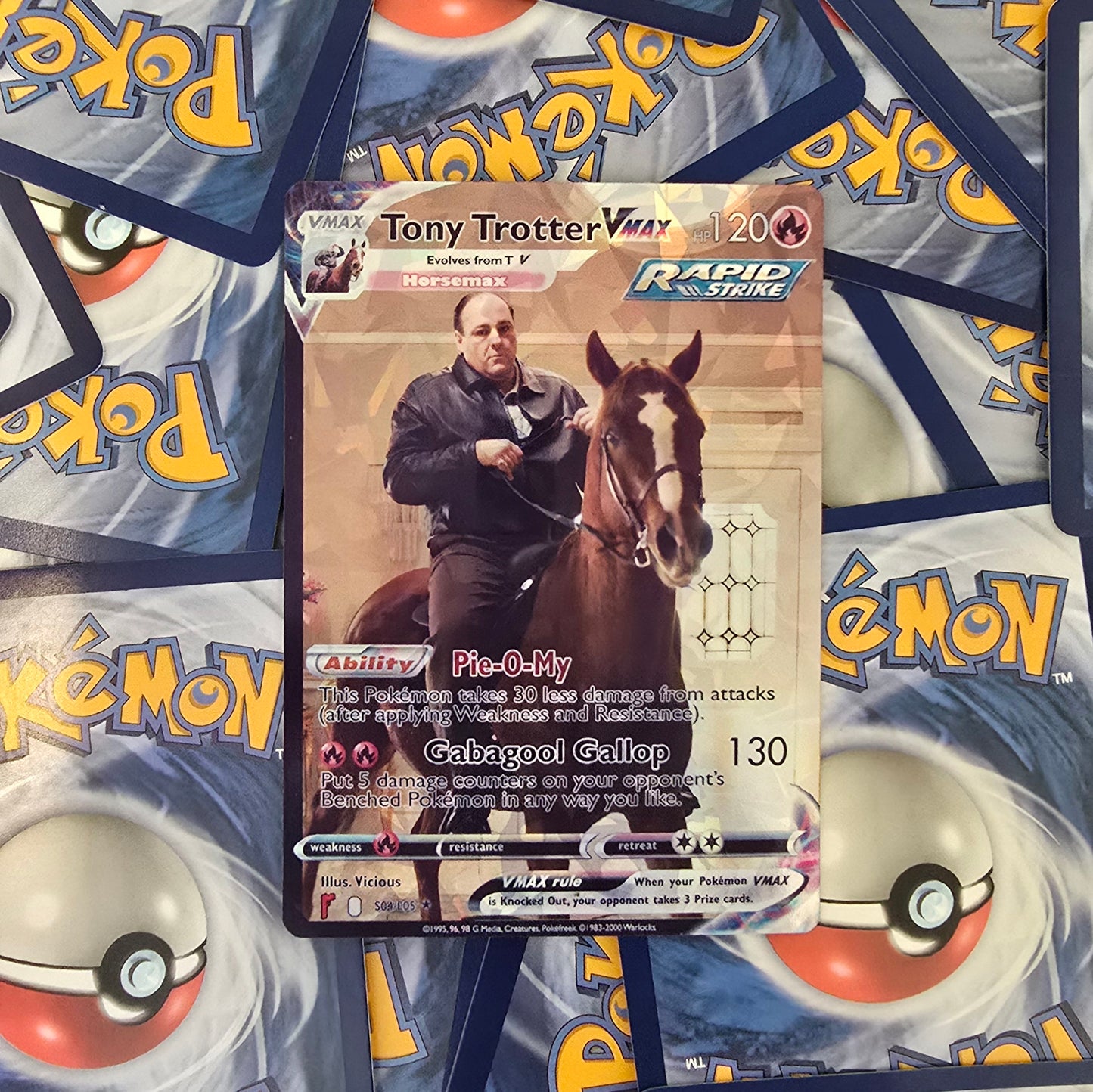 Tony Soprano Pokemon Card - Trotter Tone - Tony Soprano on Pie-o-my