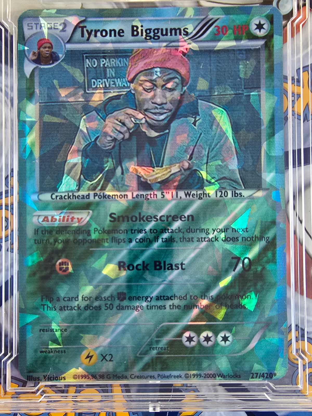 Tyrone Biggums Pokemon Card - Faux Graded Slab