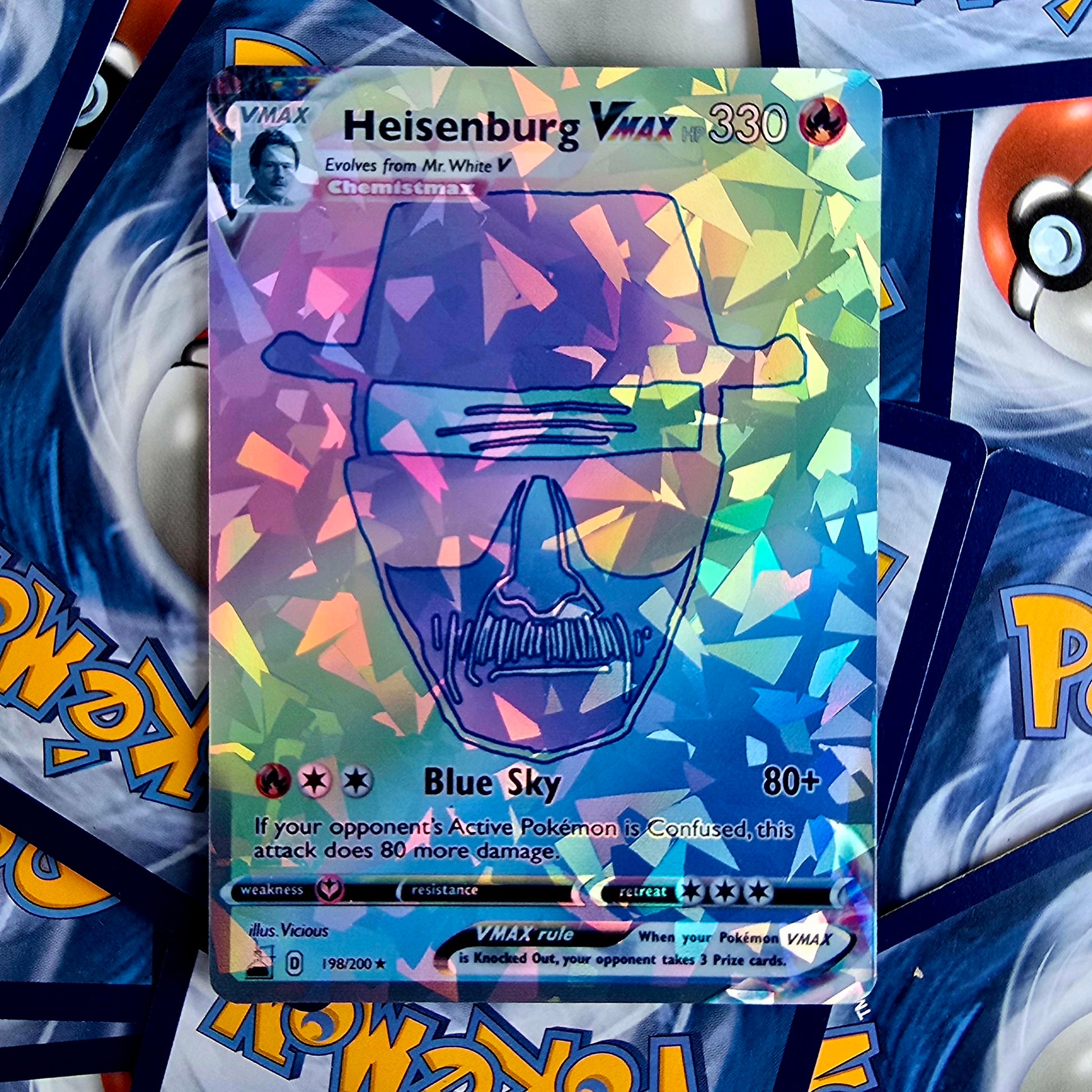 Walter White Pokemon Card - Rainbow Rare