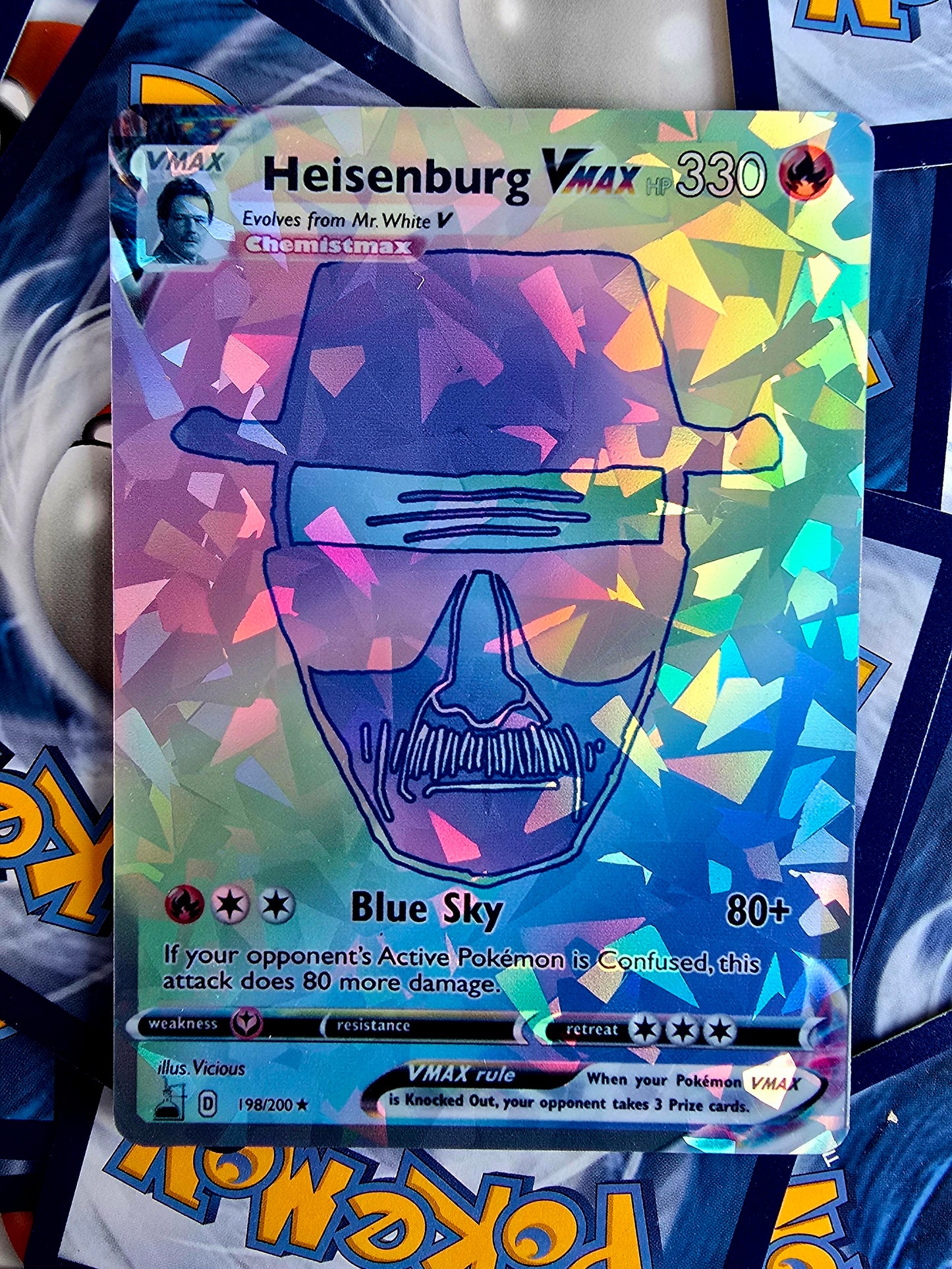 Walter White Pokemon Card - Rainbow Rare