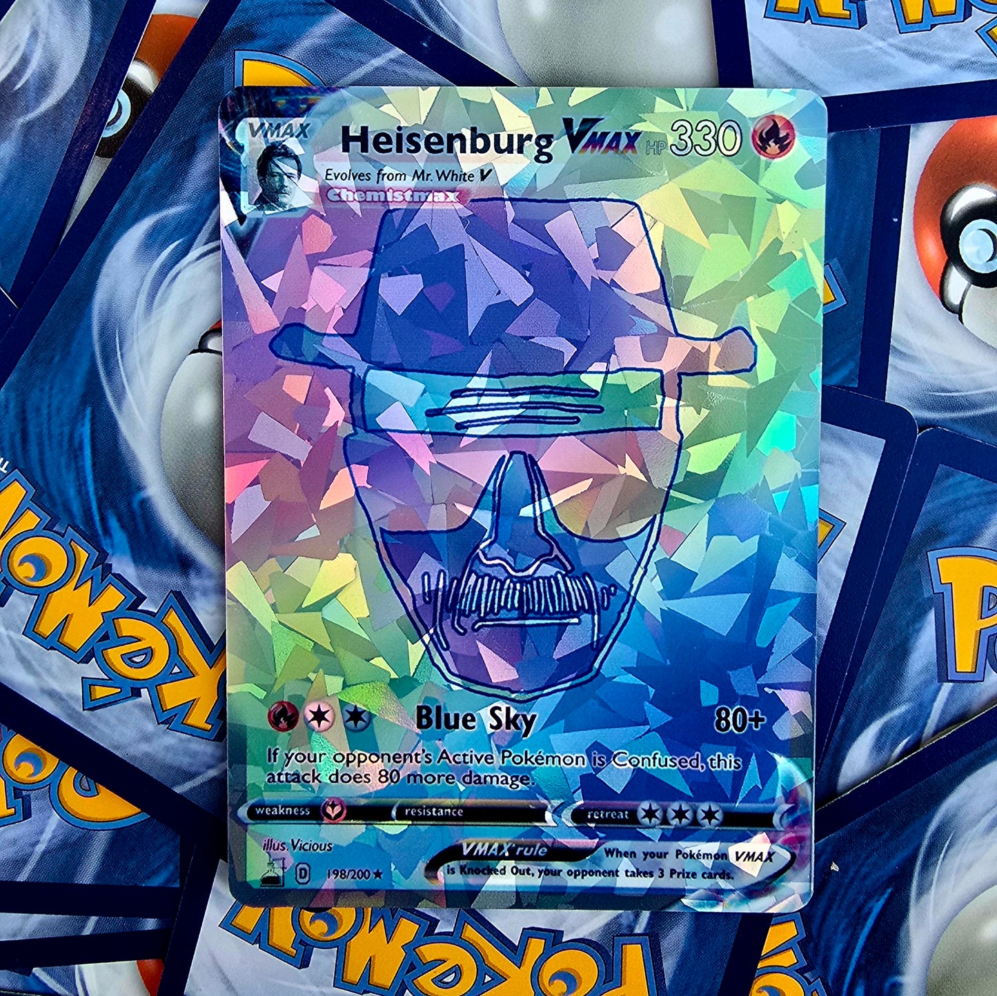 Walter White Pokemon Card - Rainbow Rare
