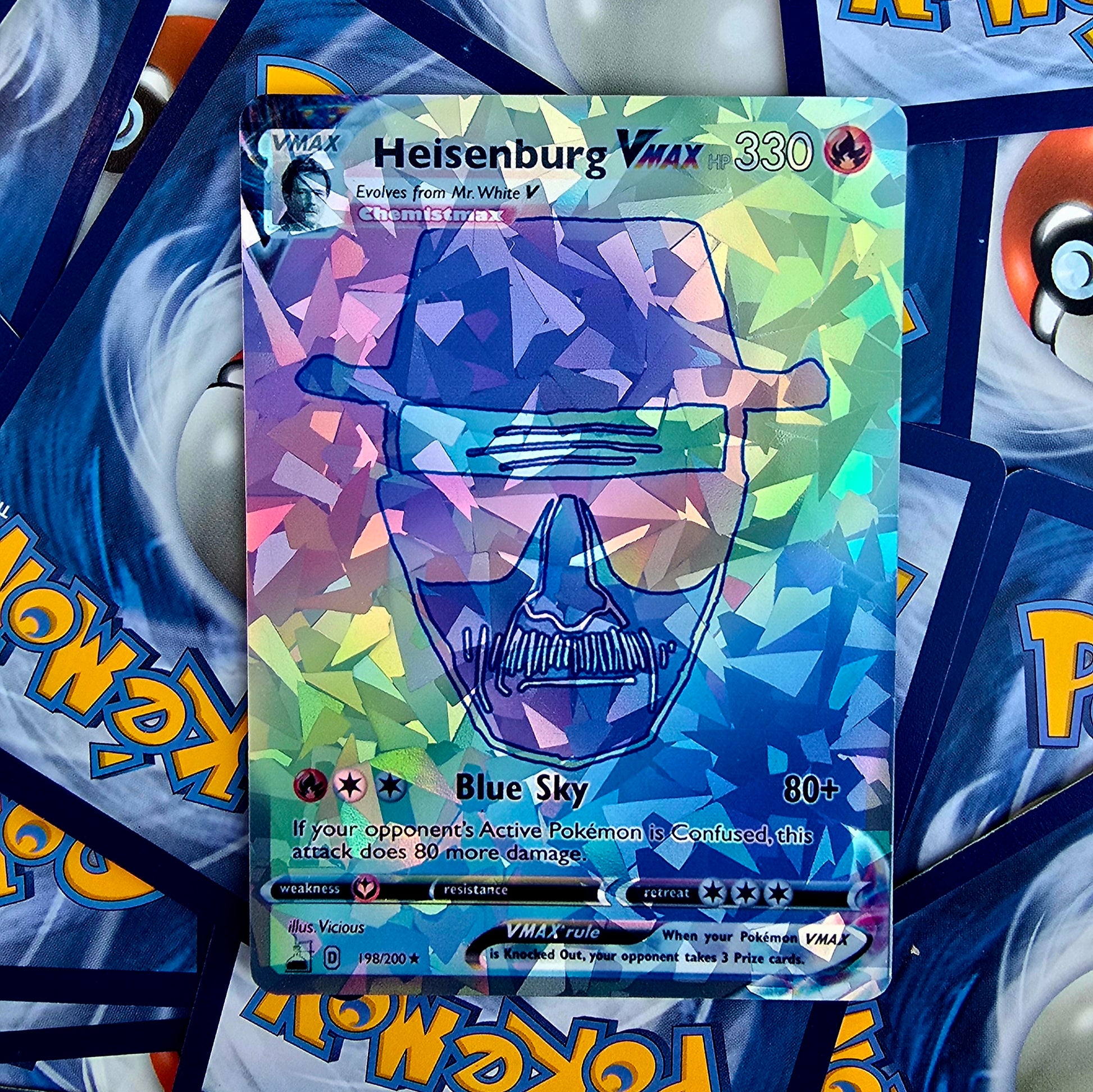 Walter White Pokemon Card - Rainbow Rare