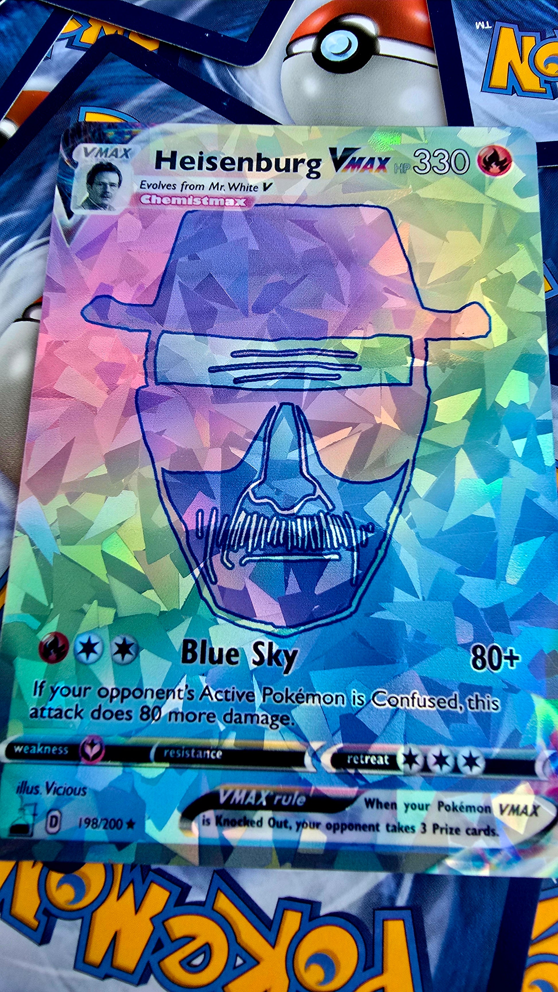 Walter White Pokemon Card - Rainbow Rare